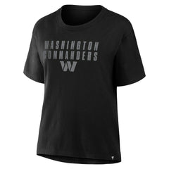 Washington Commanders Women's Blackout Kneel Down Legacy T-Shirt - Black - Fanatics