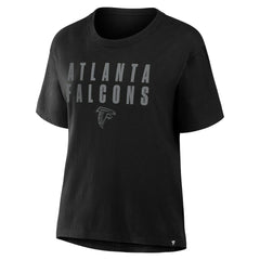 Atlanta Falcons Women's Blackout Kneel Down Legacy T-Shirt - Black - Fanatics