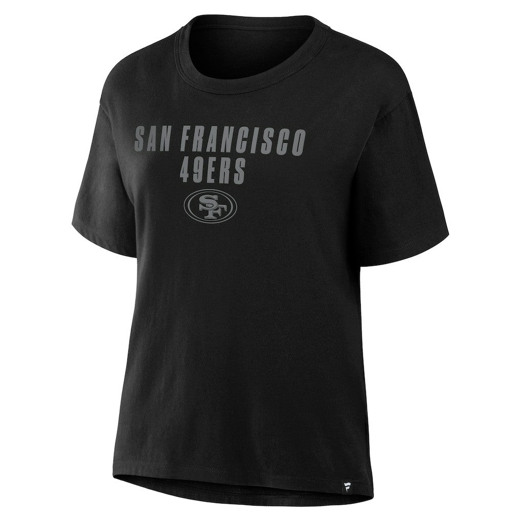 San Francisco 49ers Women's Blackout Kneel Down Legacy T-Shirt - Black - Fanatics