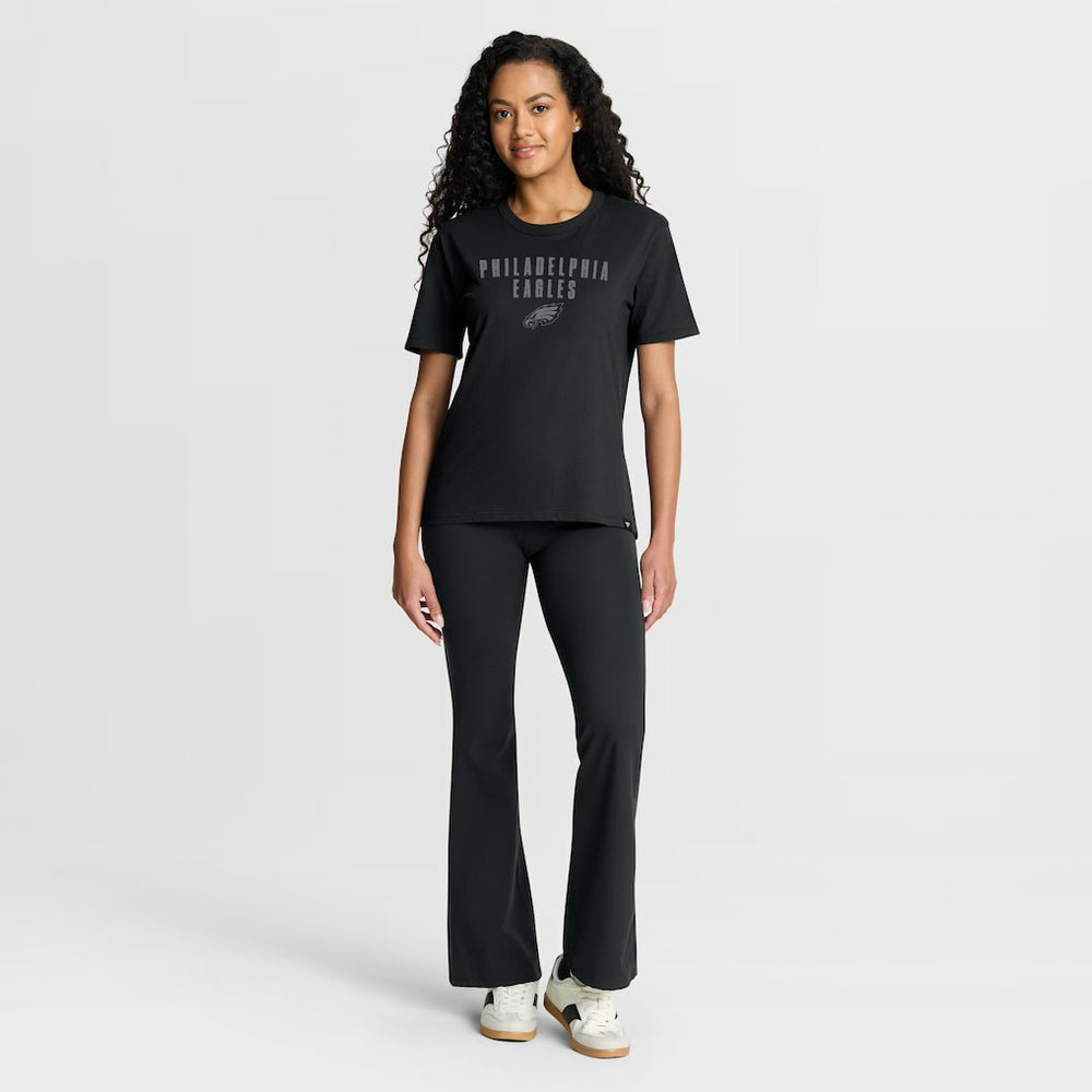 Philadelphia Eagles Women's Blackout Kneel Down Legacy T-Shirt - Black - Fanatics