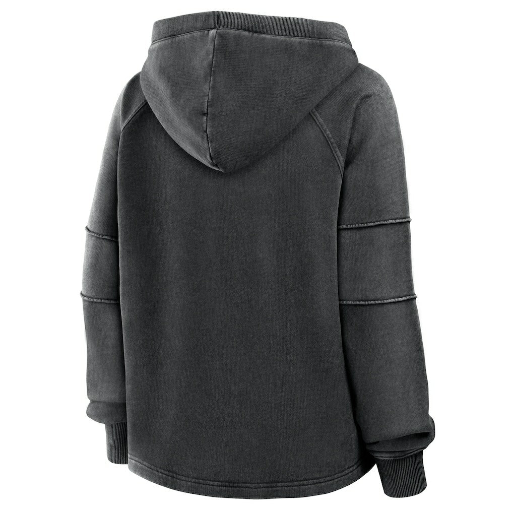 Kansas City Chiefs Women's Oversized Raglan Gridiron Hoodie - Black - Fanatics