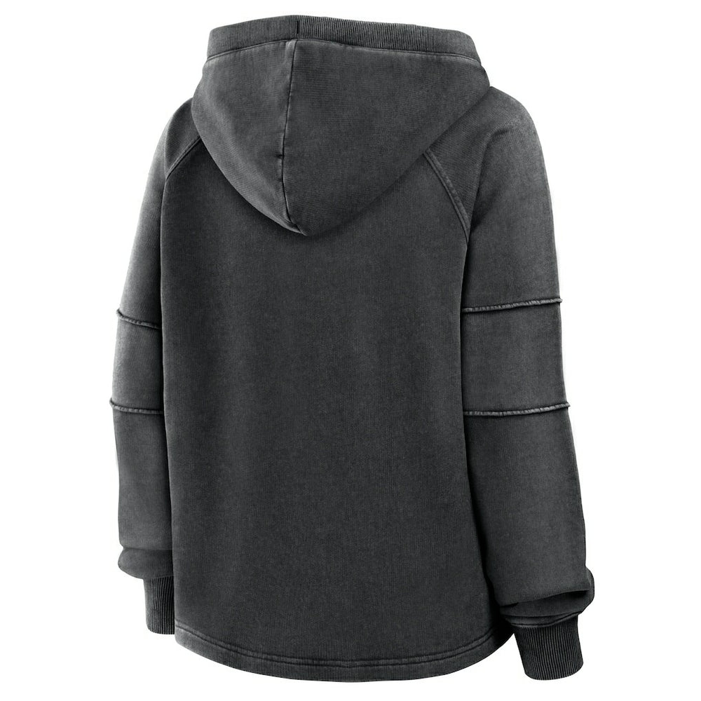 Kansas City Chiefs Women's Oversized Raglan Gridiron Hoodie - Black - Fanatics
