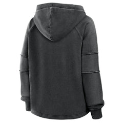 Kansas City Chiefs Women's Oversized Raglan Gridiron Hoodie - Black - Fanatics