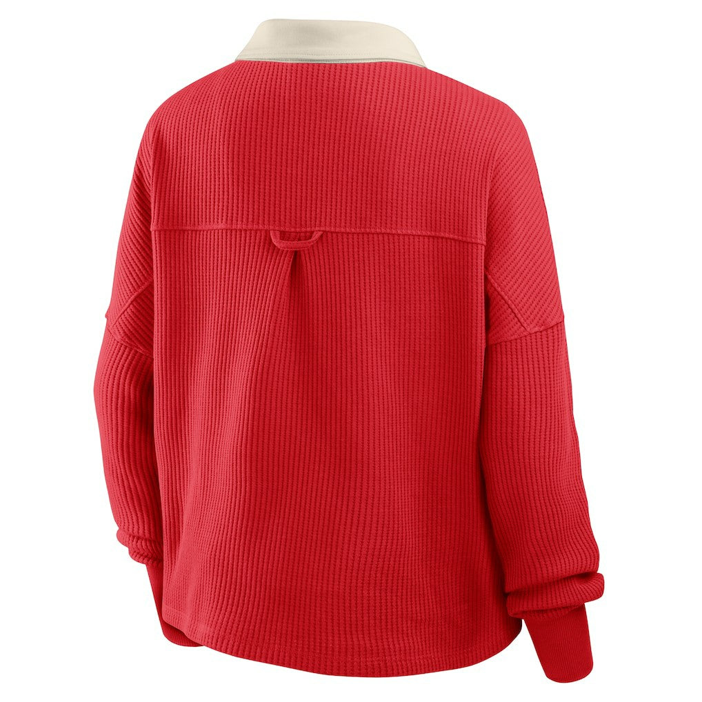 Kansas City Chiefs Women's Oversized Hometown Premium Thermal Long Sleeve Shirt - Red - Fanatics