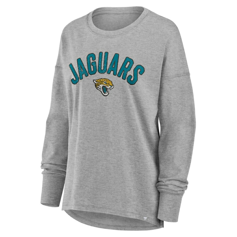 Jacksonville Jaguars Women's Hometown Legacy Long Sleeve T-Shirt - Heather Gray - Fanatics