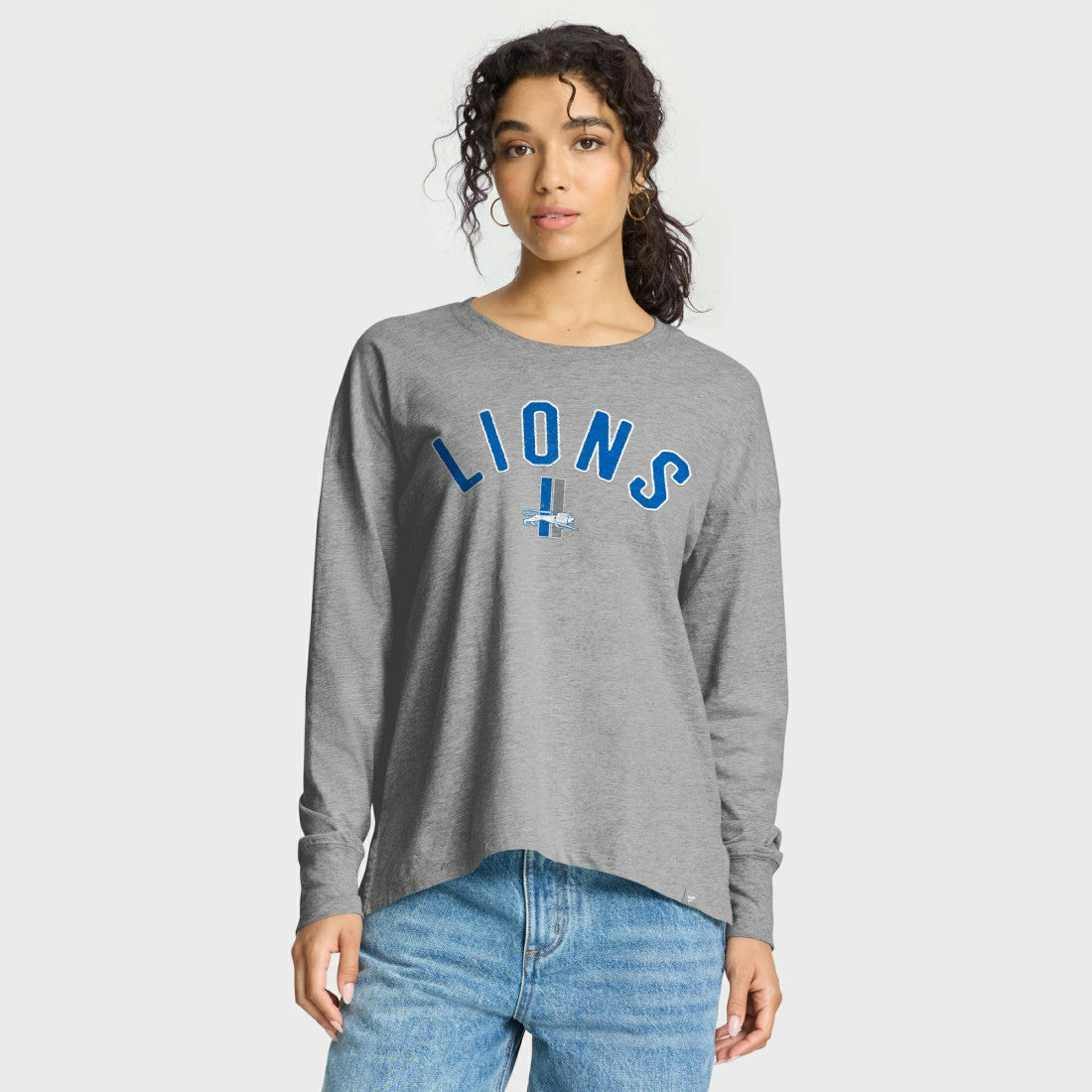 Detroit Lions Women's Hometown Legacy Long Sleeve T-Shirt - Heather Gray - Fanatics