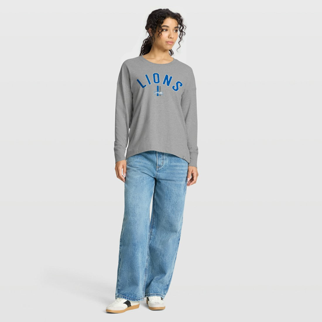 Detroit Lions Women's Hometown Legacy Long Sleeve T-Shirt - Heather Gray - Fanatics