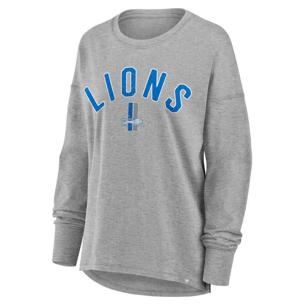 Detroit Lions Women's Hometown Legacy Long Sleeve T-Shirt - Heather Gray - Fanatics