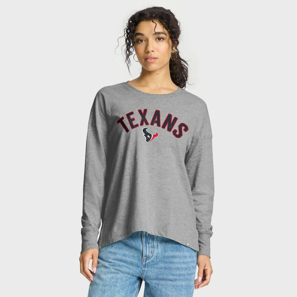 Houston Texans Women's Hometown Legacy Long Sleeve T-Shirt - Heather Gray - Fanatics