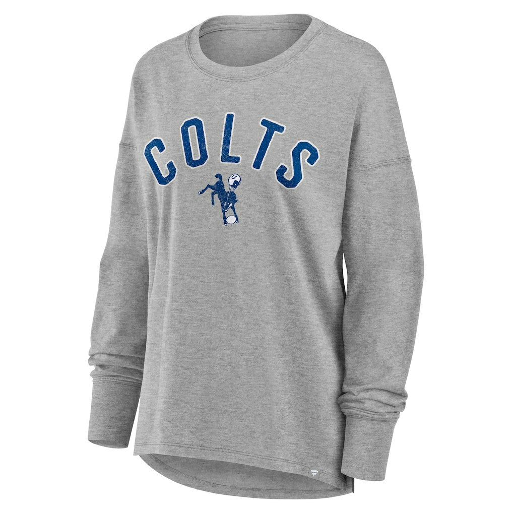 Indianapolis Colts Women's Hometown Legacy Long Sleeve T-Shirt - Heather Gray - Fanatics