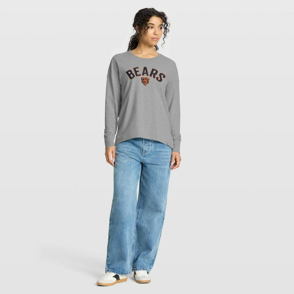 Chicago Bears Women's Hometown Legacy Long Sleeve T-Shirt - Heather Gray - Fanatics