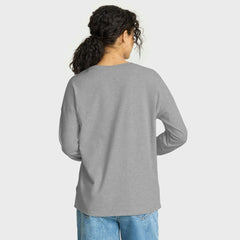 New Orleans Saints Women's Hometown Legacy Long Sleeve T-Shirt - Heather Gray - Fanatics