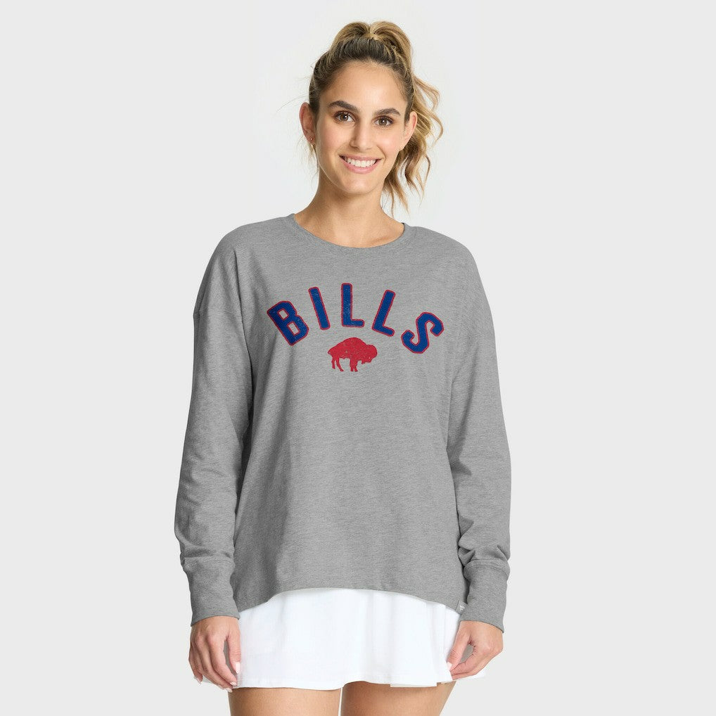 Buffalo Bills Women's Hometown Legacy Long Sleeve T-Shirt - Heather Gray - Fanatics