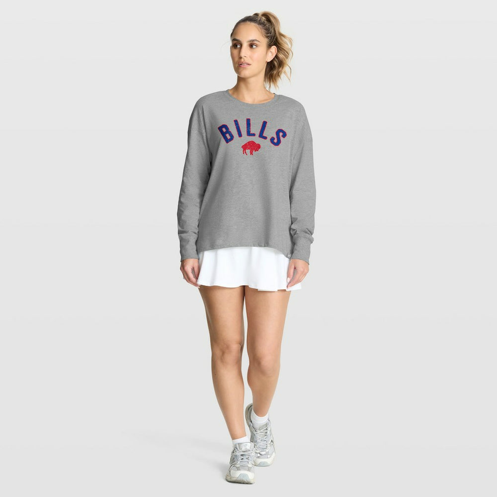 Buffalo Bills Women's Hometown Legacy Long Sleeve T-Shirt - Heather Gray - Fanatics