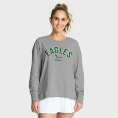 Philadelphia Eagles Women's Hometown Legacy Long Sleeve T-Shirt - Heather Gray - Fanatics