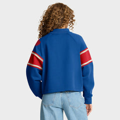 Buffalo Bills Oversized Hometown Toss Sweep Mock Neck Pullover - Royal - Fanatics