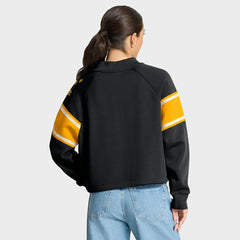 Pittsburgh Steelers Oversized Hometown Toss Sweep Mock Neck Pullover - Black - Fanatics