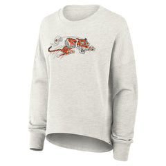 Cincinnati Bengals Women's Oversized Hometown Pullover Sweatshirt - Heather Gray - Fanatics