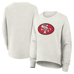 San Francisco 49ers Women's Oversized Hometown Pullover Sweatshirt - Heather Gray - Fanatics