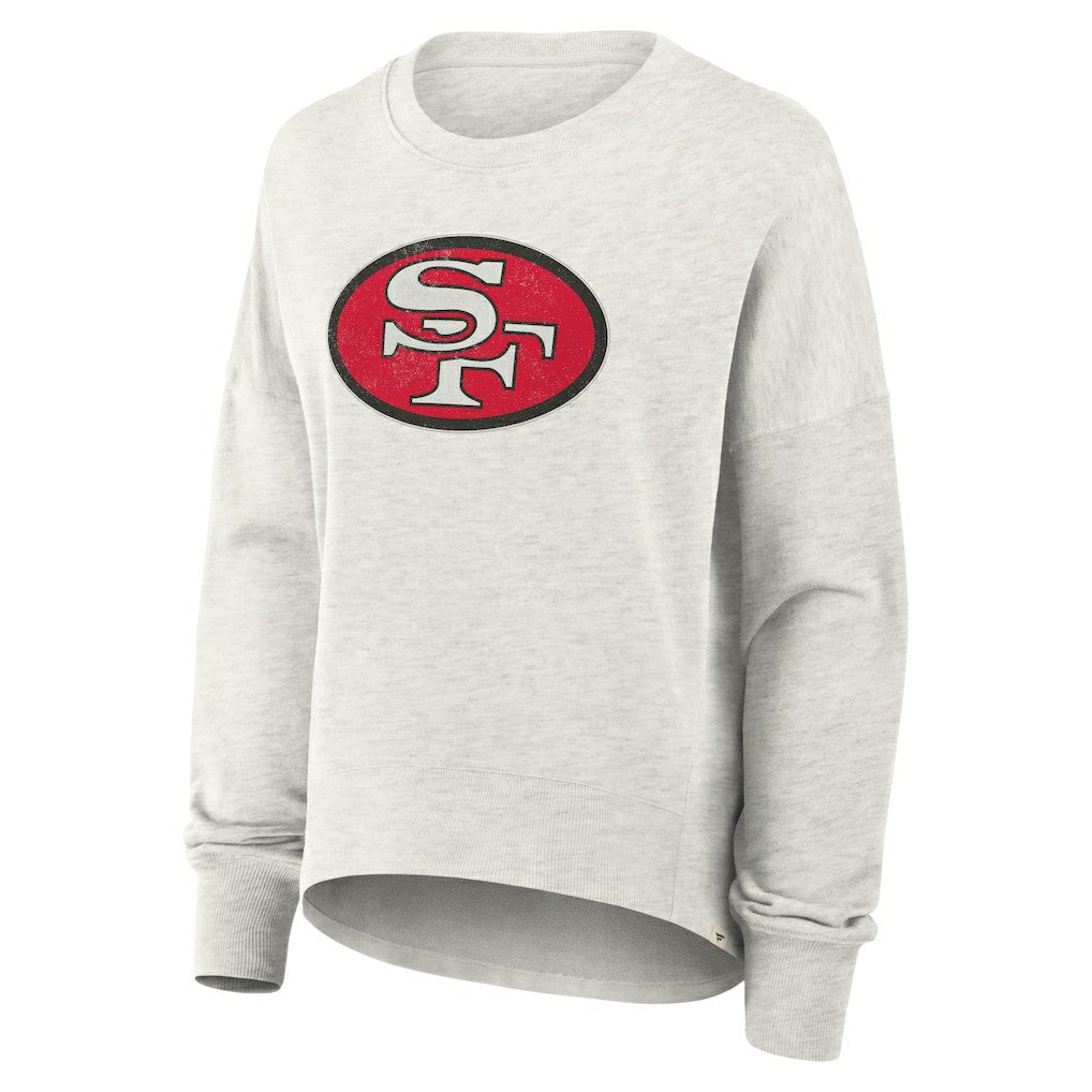 San Francisco 49ers Women's Oversized Hometown Pullover Sweatshirt - Heather Gray - Fanatics