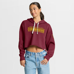 Washington Commanders Women's Oversized Hometown Heritage Cropped Hoodie - Burgundy - Fanatics