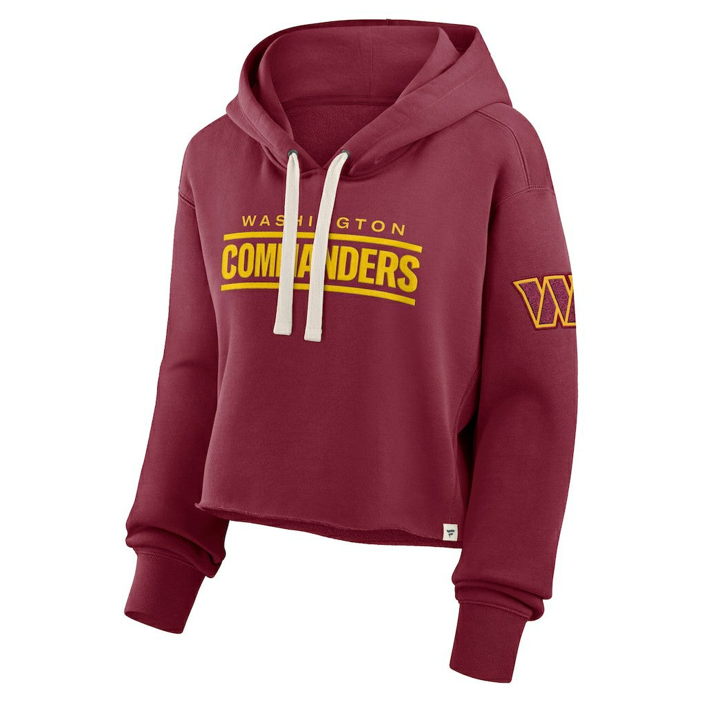 Washington Commanders Women's Oversized Hometown Heritage Cropped Hoodie - Burgundy - Fanatics