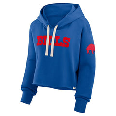Buffalo Bills Women's Oversized Hometown Heritage Cropped Hoodie - Royal - Fanatics