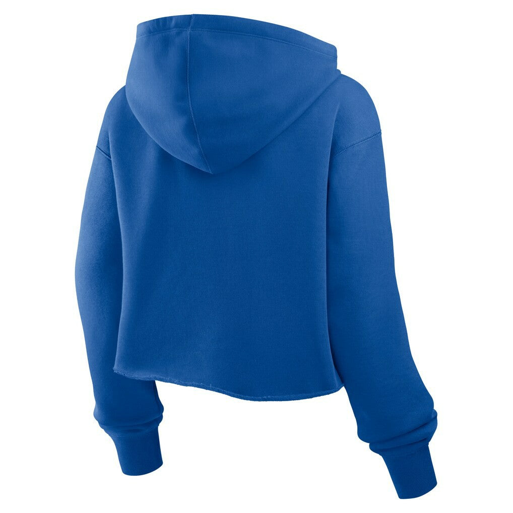 Buffalo Bills Women's Oversized Hometown Heritage Cropped Hoodie - Royal - Fanatics