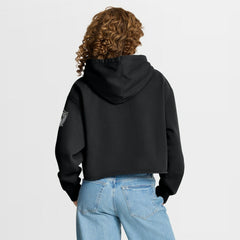 Las Vegas Raiders Women's Oversized Hometown Heritage Cropped Hoodie - Black - Fanatics