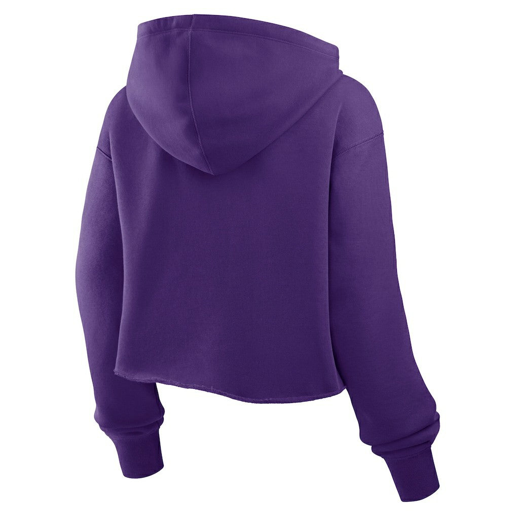 Minnesota Vikings Women's Oversized Hometown Heritage Cropped Hoodie - Purple - Fanatics