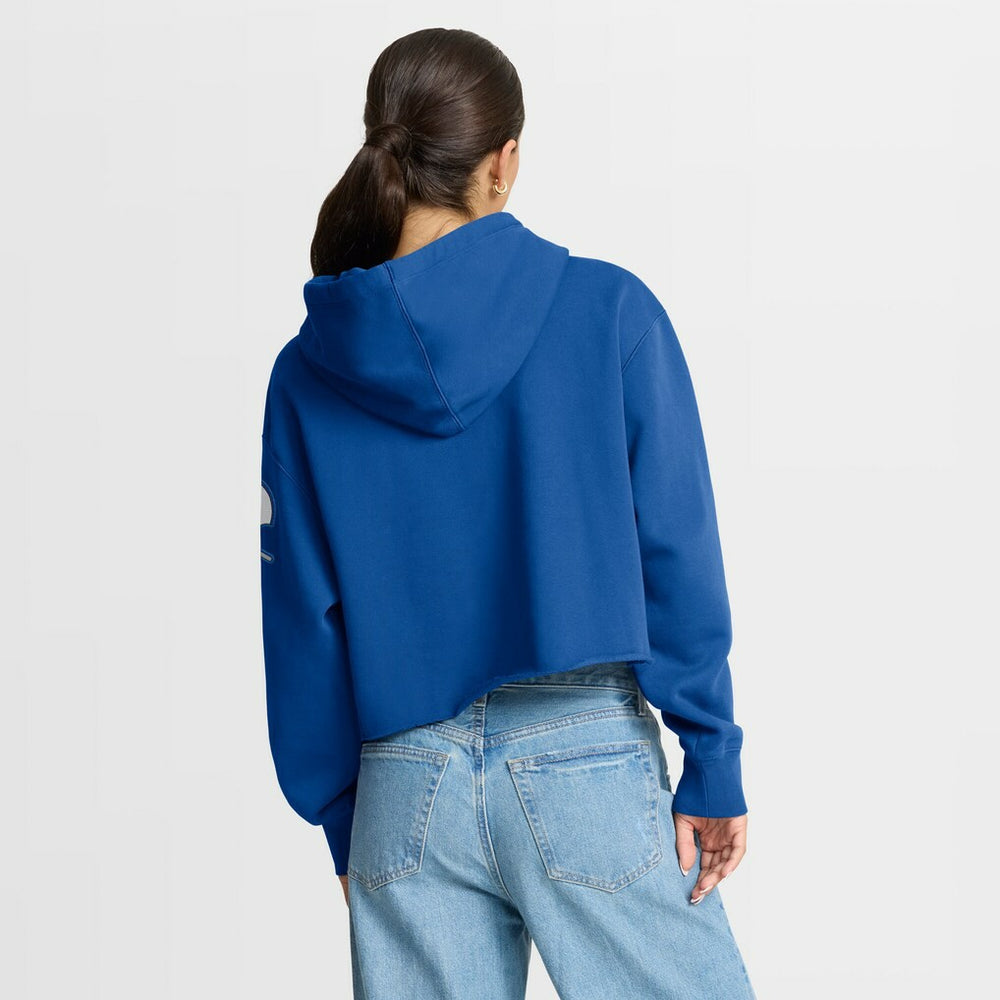 Indianapolis Colts Women's Oversized Hometown Heritage Cropped Hoodie - Royal - Fanatics