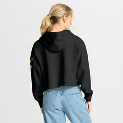 Pittsburgh Steelers Women's Oversized Hometown Heritage Cropped Hoodie - Black - Fanatics