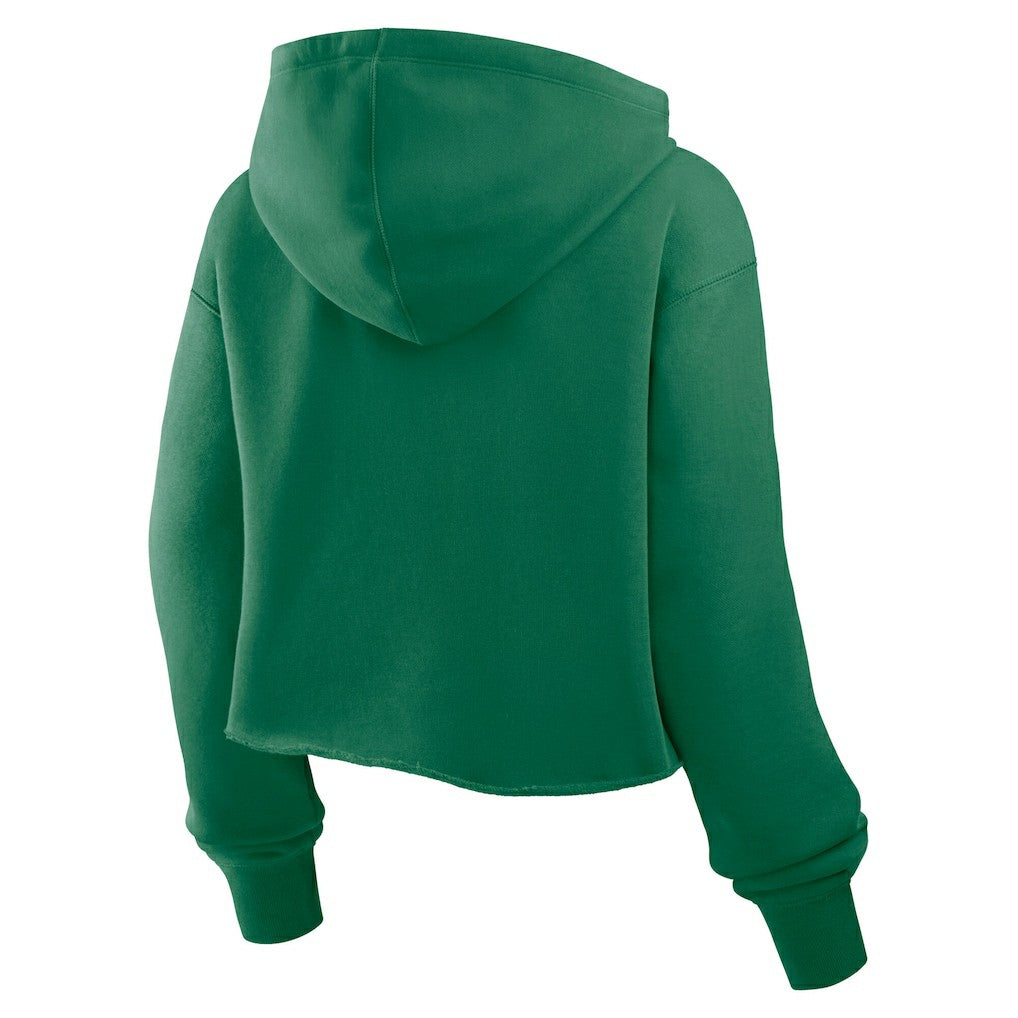 Philadelphia Eagles Women's Oversized Hometown Heritage Cropped Hoodie - Kelly Green - Fanatics