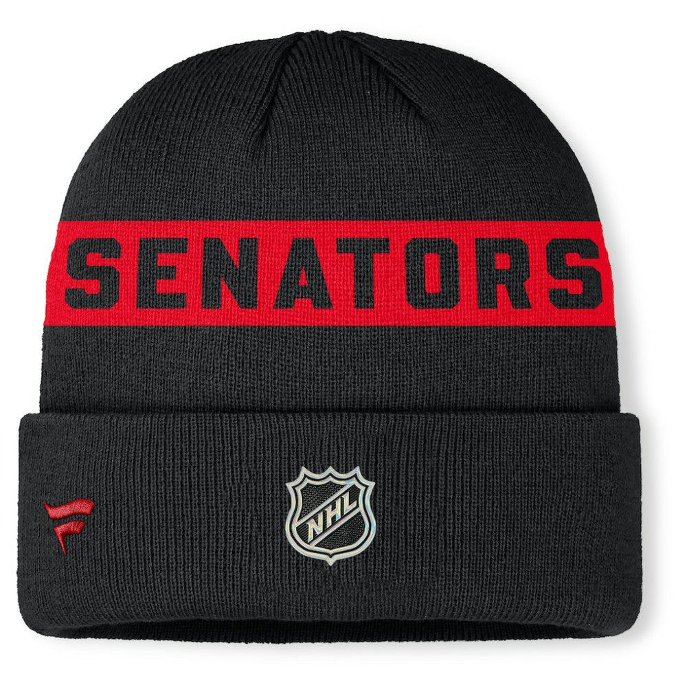 Ottawa Senators Fanatics Authentic Pro Rink Cuffed Knit Hat - Black | Fanatics near me