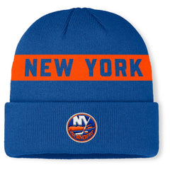 New York Islanders Fanatics Authentic Pro Rink Cuffed Knit Hat - Royal | Fanatics Lifestyle