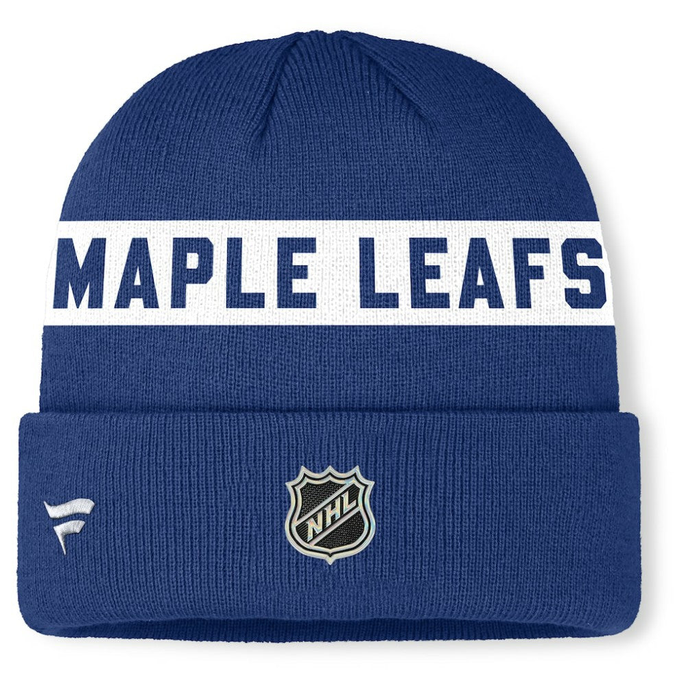 Toronto Maple Leafs Fanatics Authentic Pro Rink Cuffed Knit Hat - Blue | Fanatics sale
