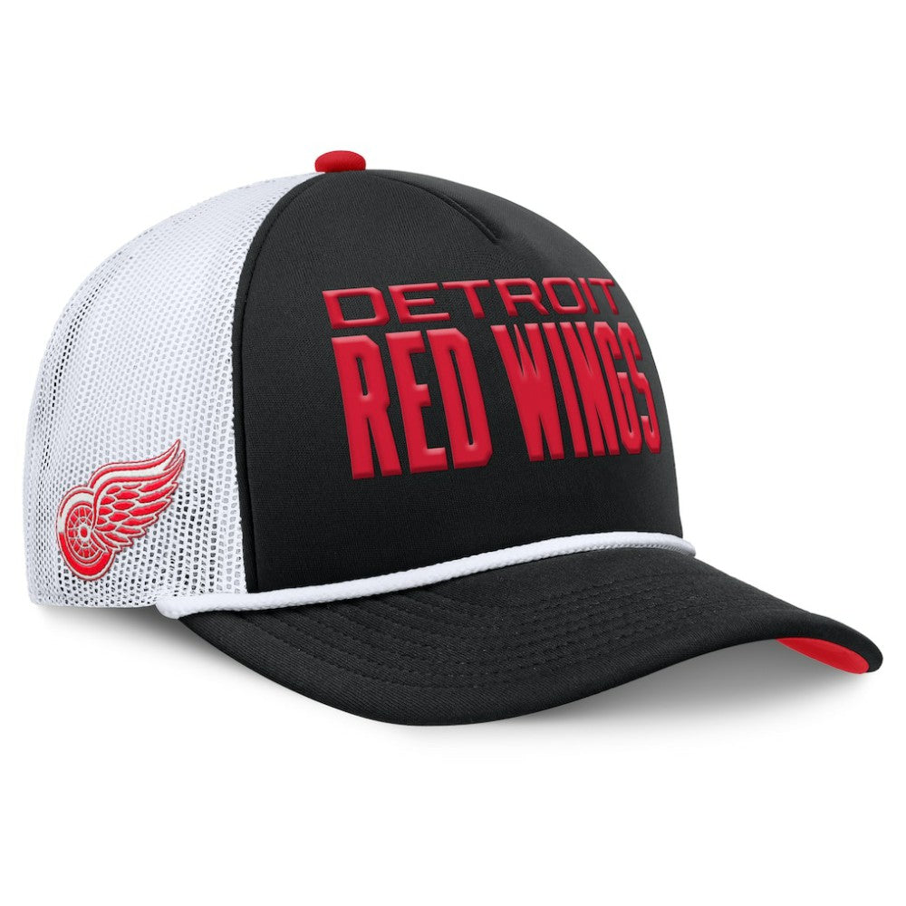 Detroit Red Wings Fanatics Authentic Pro Rink A-Frame Adjustable Hat - Black/White | Fanatics online