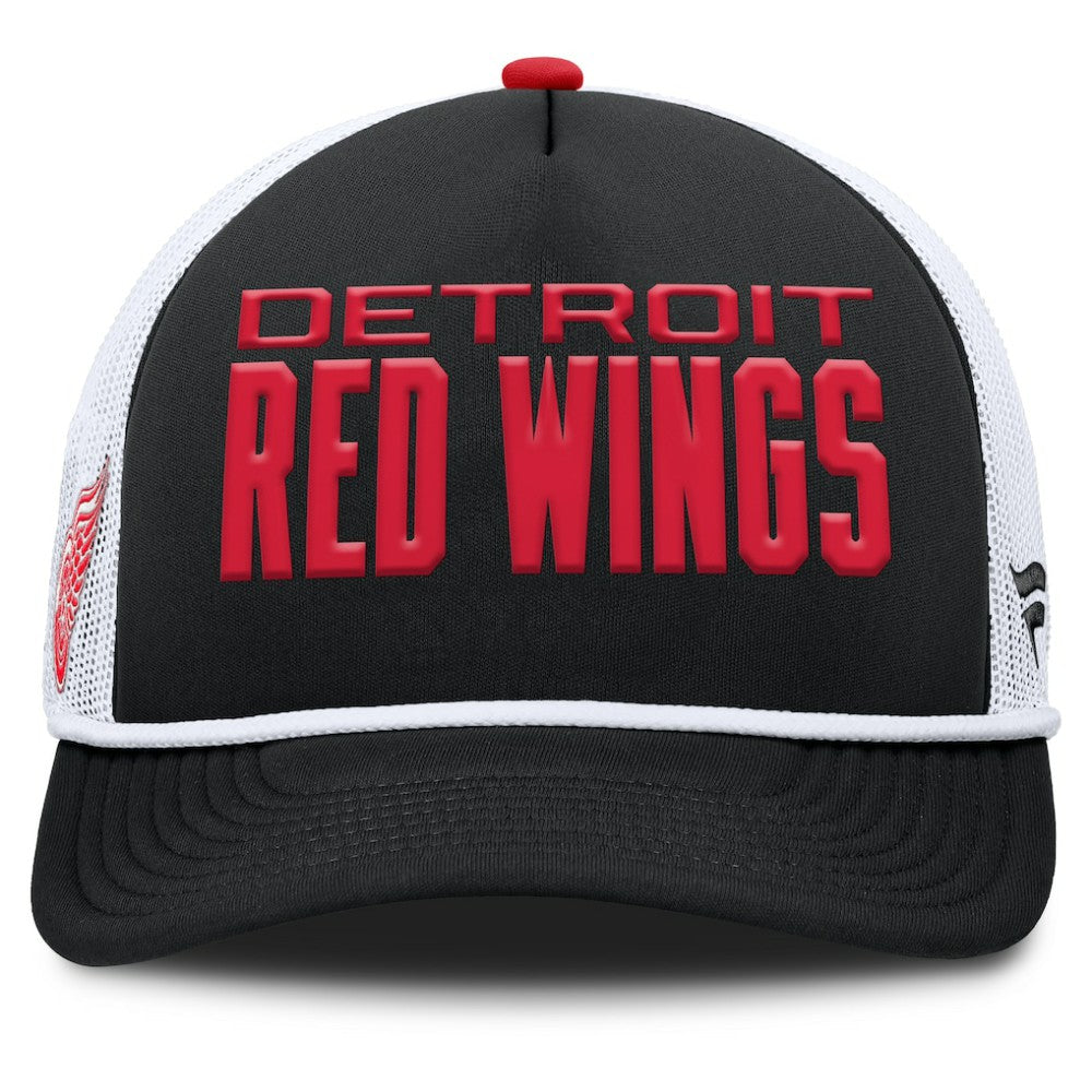 Detroit Red Wings Fanatics Authentic Pro Rink A-Frame Adjustable Hat - Black/White | Fanatics online