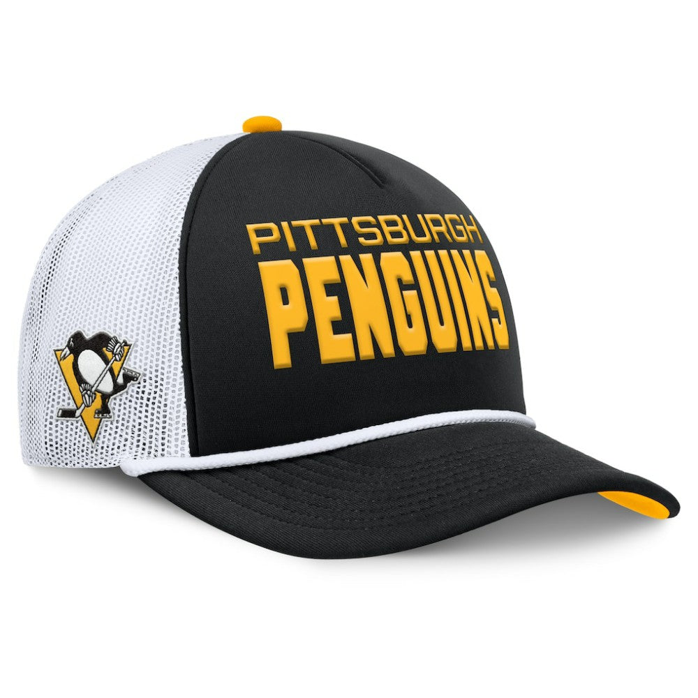 Pittsburgh Penguins Fanatics Authentic Pro Rink A-Frame Adjustable Hat - Black/White | Fanatics near me