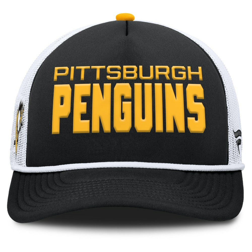 Pittsburgh Penguins Fanatics Authentic Pro Rink A-Frame Adjustable Hat - Black/White | Fanatics near me
