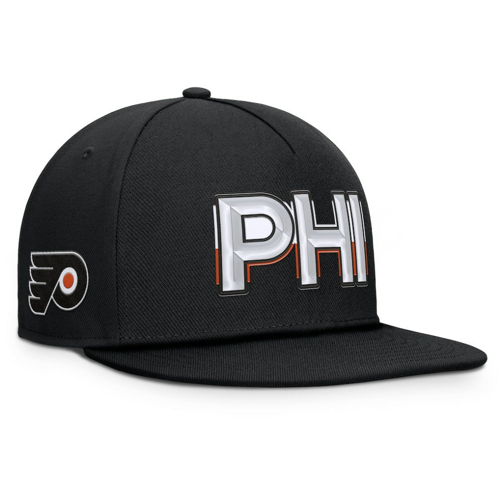Philadelphia Flyers Fanatics Authentic Pro Rink Team Code Snapback Hat - Black | Fanatics Clearance