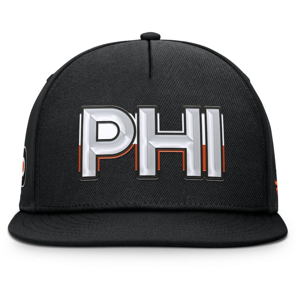 Philadelphia Flyers Fanatics Authentic Pro Rink Team Code Snapback Hat - Black | Fanatics Clearance