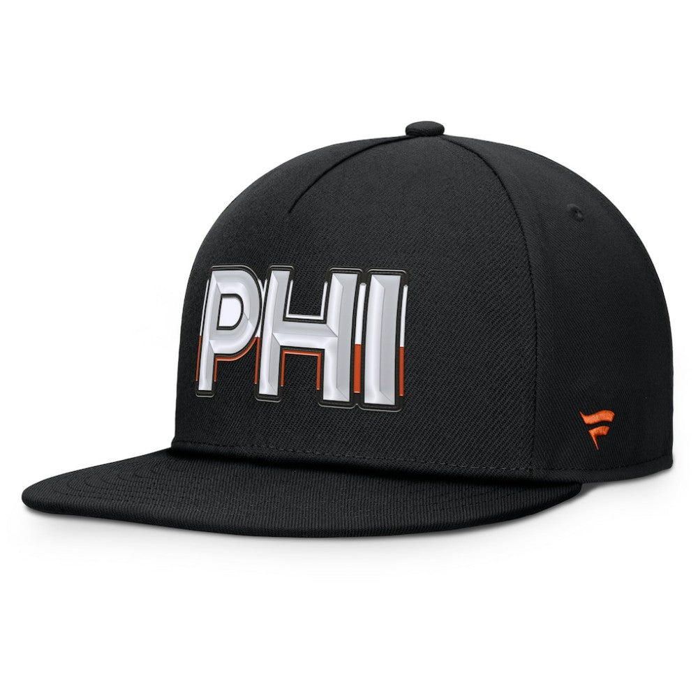 Philadelphia Flyers Fanatics Authentic Pro Rink Team Code Snapback Hat - Black | Fanatics Clearance