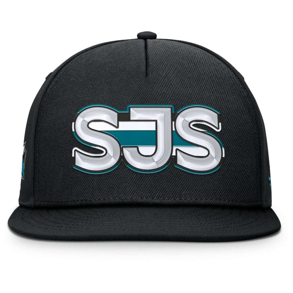 San Jose Sharks Fanatics Authentic Pro Rink Team Code Snapback Hat - Black | Fanatics near me