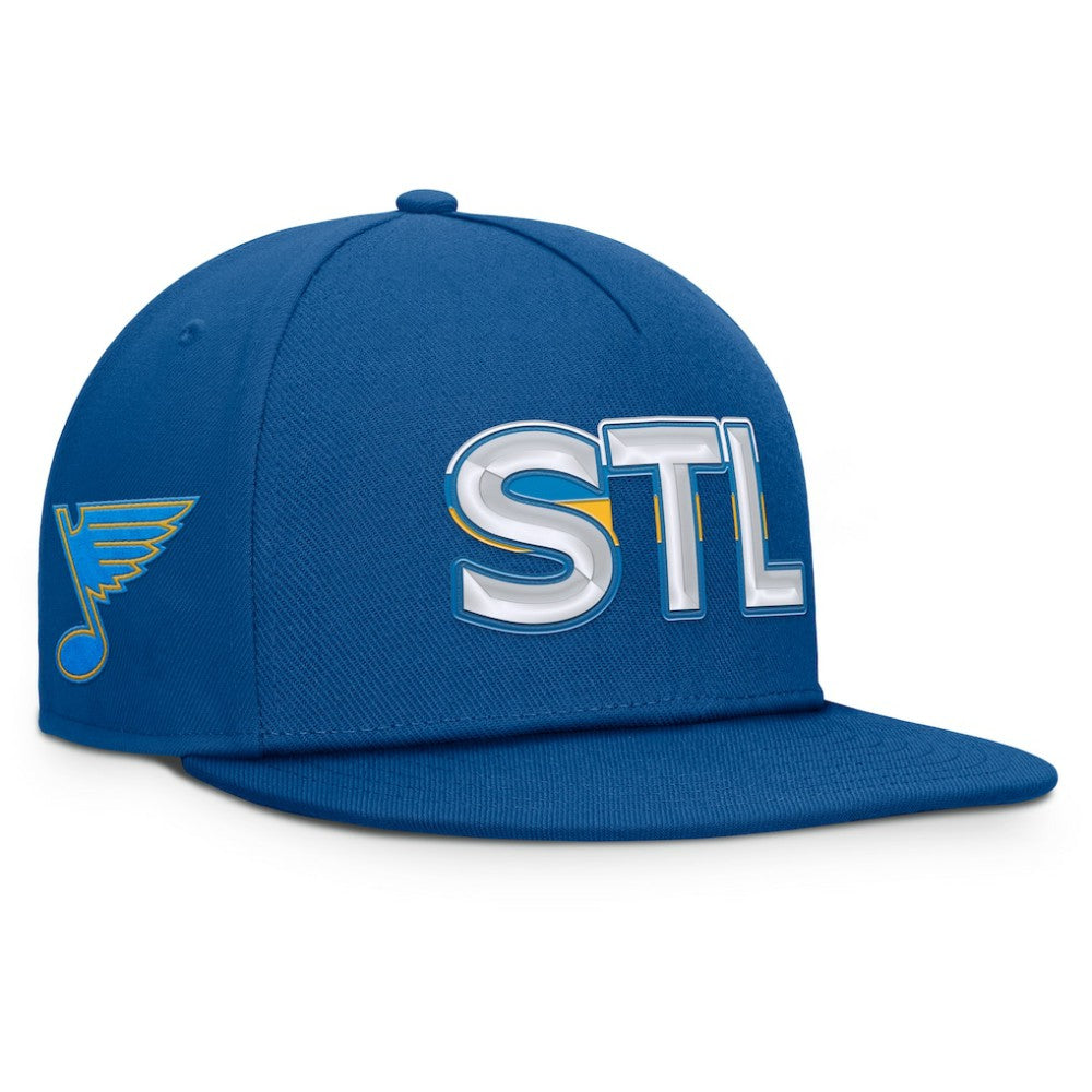 St. Louis Blues Fanatics Authentic Pro Rink Team Code Snapback Hat - Blue | Fanatics sale