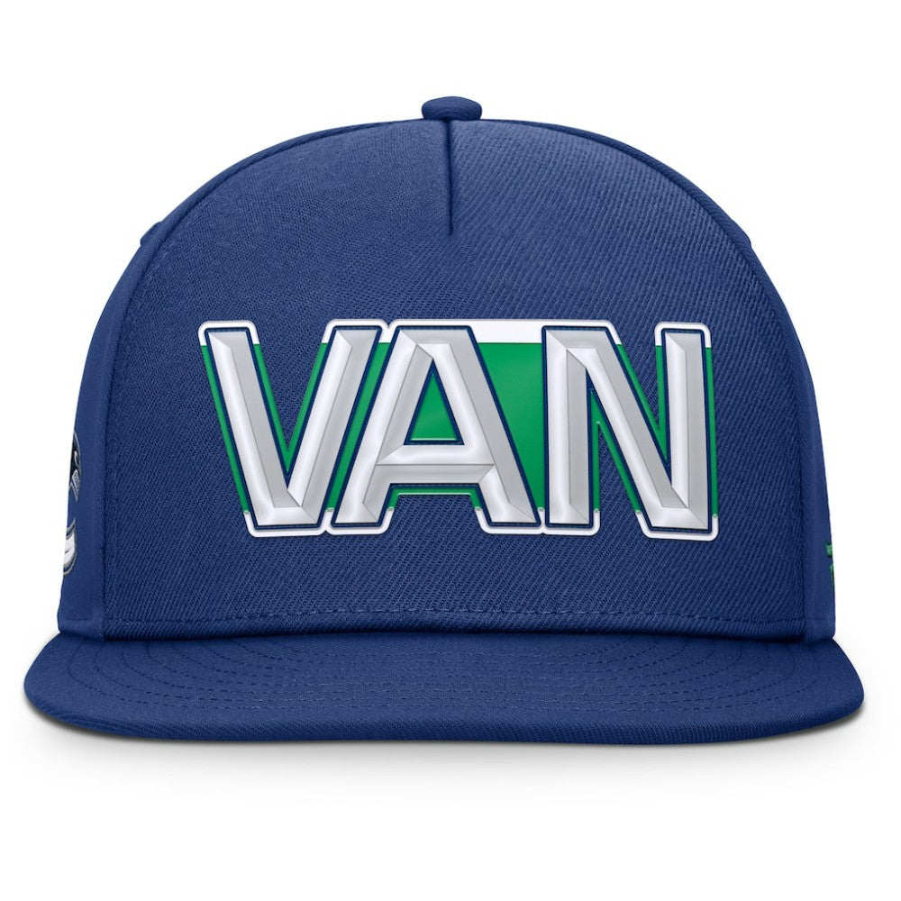 Vancouver Canucks Fanatics Authentic Pro Rink Team Code Snapback Hat - Blue | Fanatics on sale