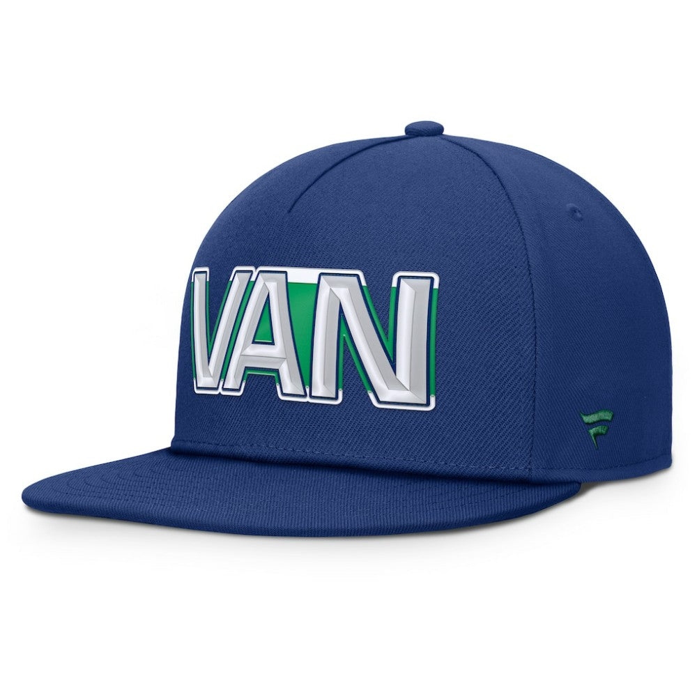 Vancouver Canucks Fanatics Authentic Pro Rink Team Code Snapback Hat - Blue | Fanatics on sale
