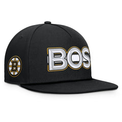 Boston Bruins Fanatics Authentic Pro Rink Team Code Snapback Hat - Black | Fanatics discount