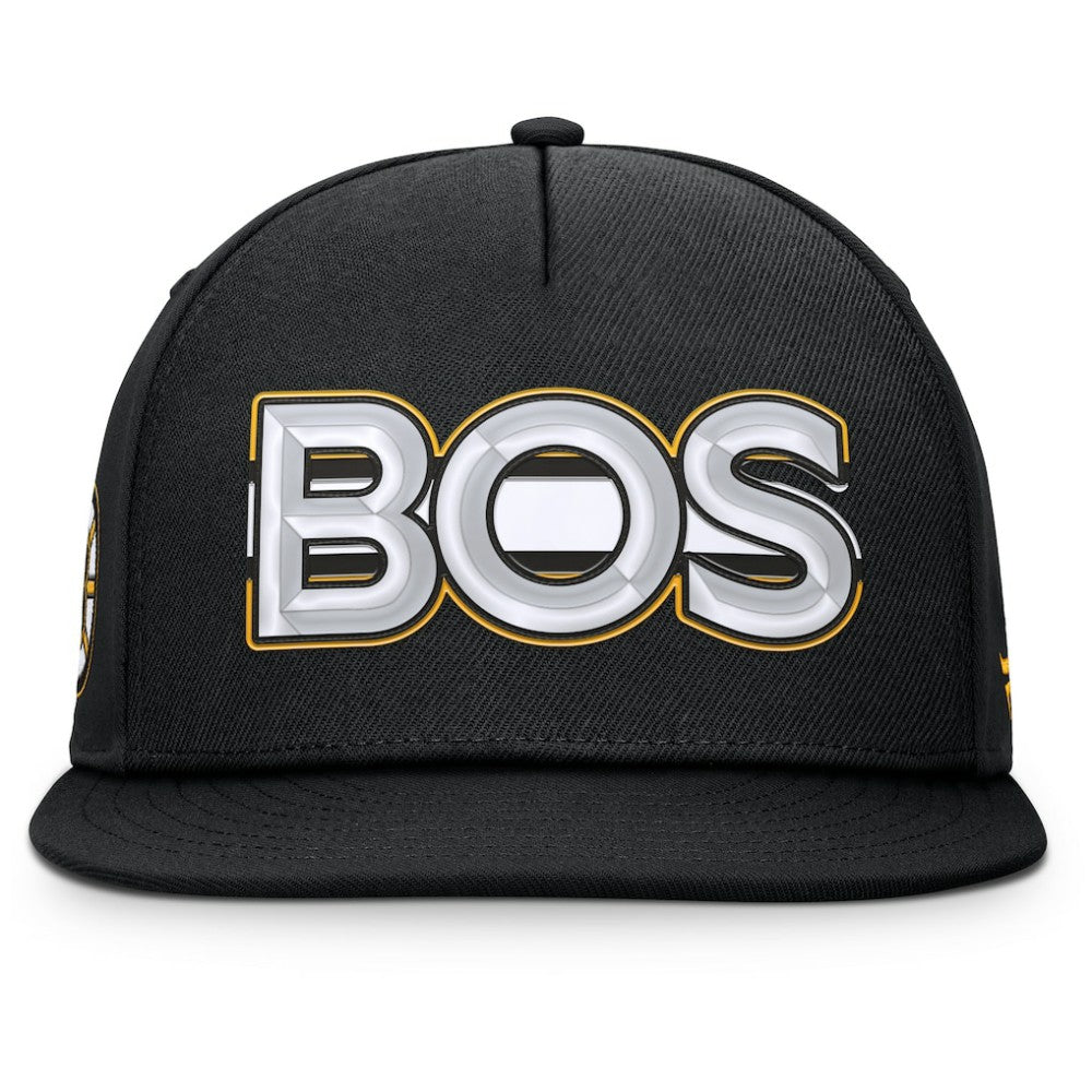 Boston Bruins Fanatics Authentic Pro Rink Team Code Snapback Hat - Black | Fanatics discount