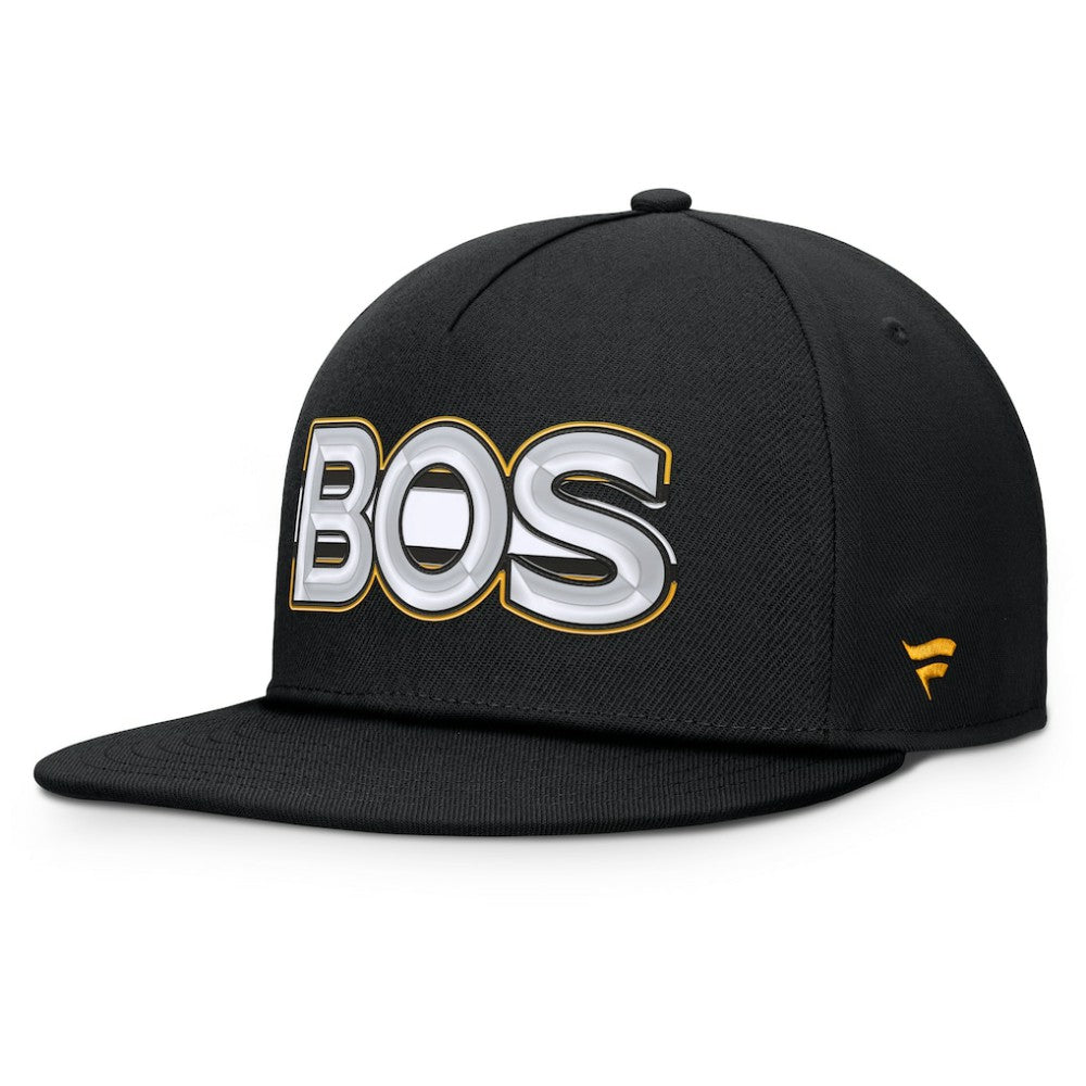 Boston Bruins Fanatics Authentic Pro Rink Team Code Snapback Hat - Black | Fanatics discount